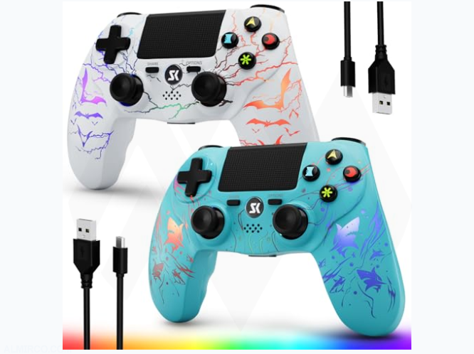 Gaming PlayStation 4 Wireless Controllers -  2 Pack